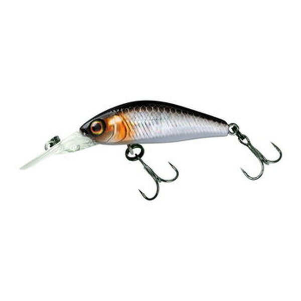 Воблер Jackall Diving Chubby Minnow 35SP 35мм 2.7гр hl silver & black