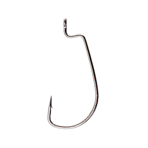 Офсетные крючки Azura Long Offset Worm Hook черный никель №2 6шт