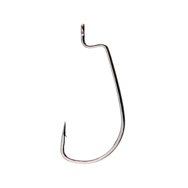 Офсетные крючки Azura Long Offset Worm Hook черный никель №1/0 5шт
