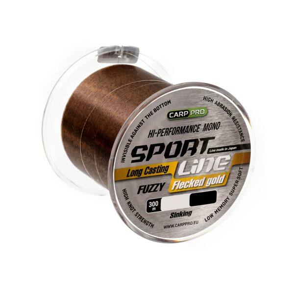 Леска Carp Pro Sport Line Flecked Gold 300м 0.351мм 8.8кг оранжевый флуоресцентный