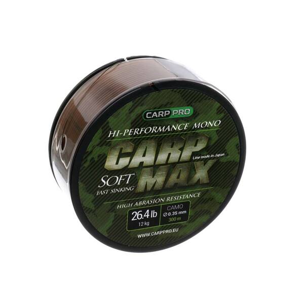 Леска Carp Pro Carp Max Camo 300м 0.35мм 12.0кг оранжевый флуоресцентный