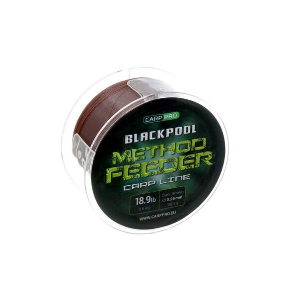 Леска Carp Pro Blackpool Method Feeder Carp 300м 0.25мм 8.6кг коричневый
