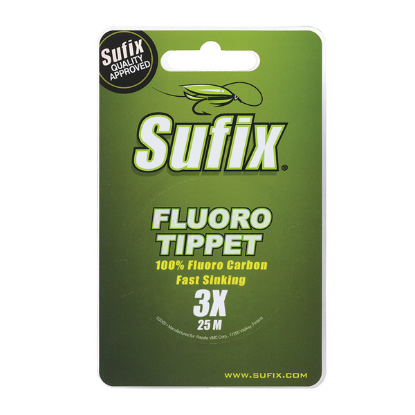 Флюорокарбоновая леска Sufix Fluoro Tippet 25м 0.108мм 0.9кг прозрачный