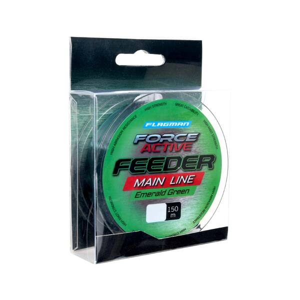 Леска Flagman Force Active Feeder Main Line 150м 0.235мм 4.0кг изумрудно-зеленый