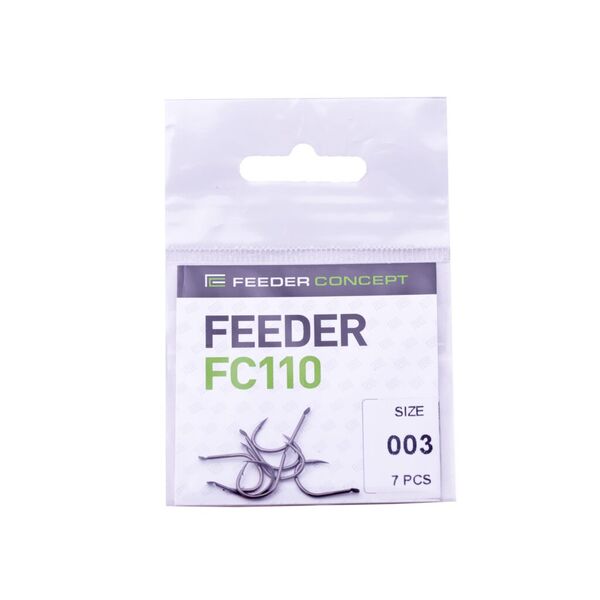 Одинарные крючки Feeder Concept Feeder FC110 черный №3 7шт