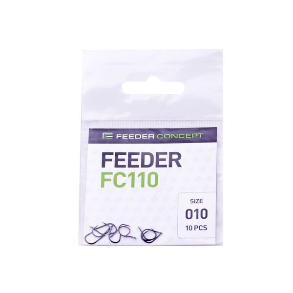 Одинарные крючки Feeder Concept Feeder FC110 черный №10 10шт