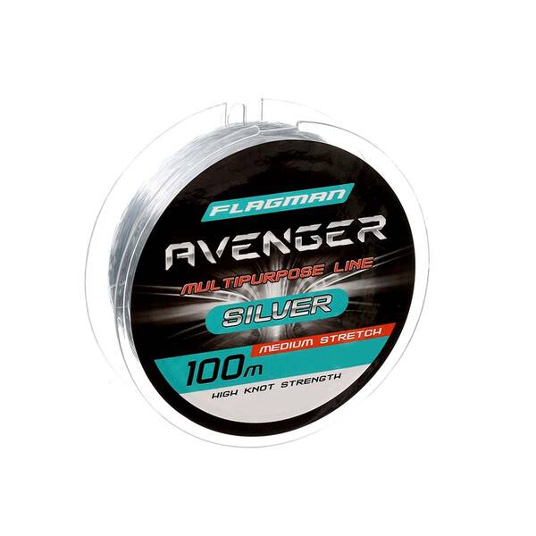 Леска Flagman Avenger Silver Line 100м 0.35мм 11.1кг серый