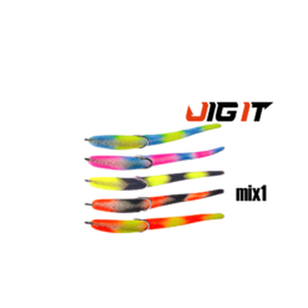 Поролоновые рыбки Jig It 105мм MIX1 5шт