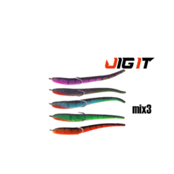 Поролоновые рыбки Jig It 105мм MIX3 5шт