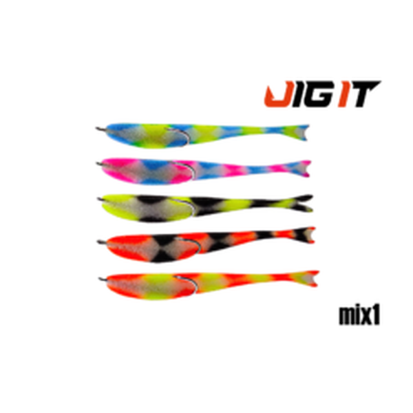 Поролоновые рыбки Jig It 88мм MIX1 5шт