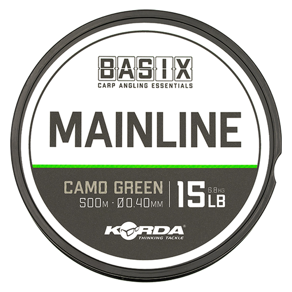 Леска Korda Basix Main Line 500м 0.40мм 6.75кг камуфляжный зеленый