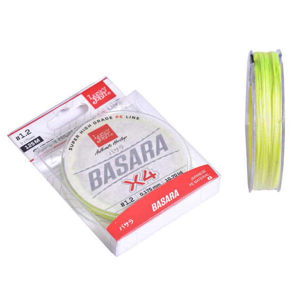 Плетеный шнур Lucky John Basara 125м 1.2PE 0.17мм 10.7кг Light Green
