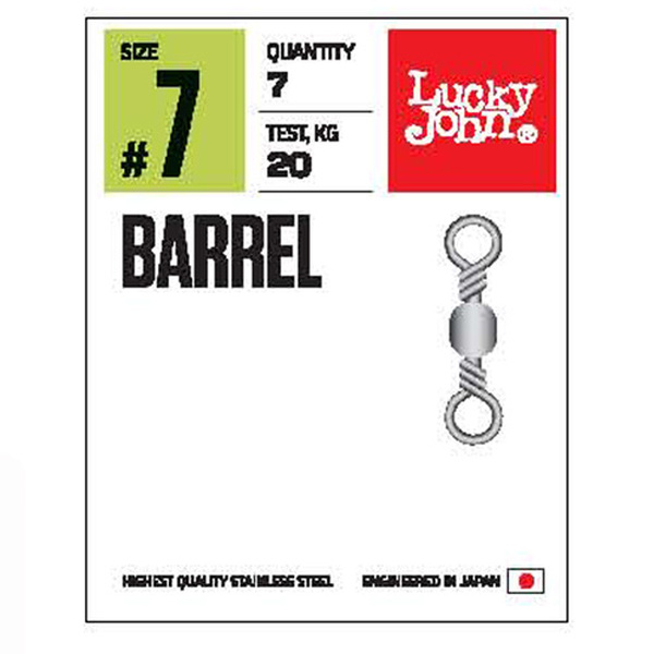 Вертлюги Lucky John Pro Series Barrel №10 17кг 7шт