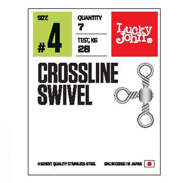 Вертлюги Lucky John Pro Series Crossline Swivel №6 21кг 7шт