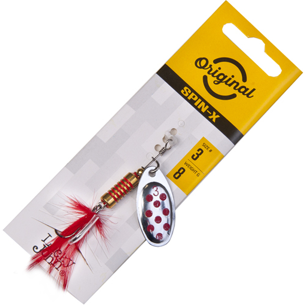 Вращающаяся блесна Lucky John Spin X Round 03 8гр SR