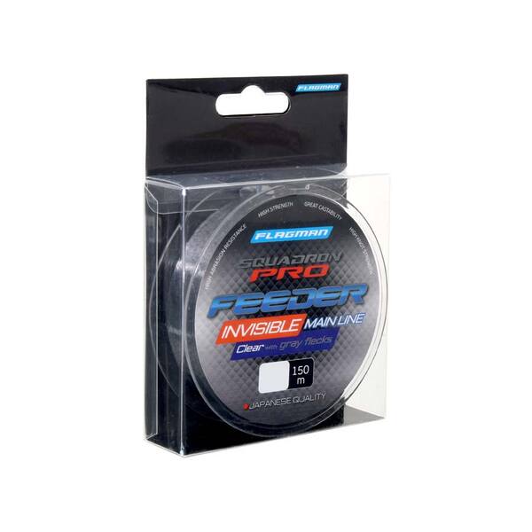 Леска Flagman Squadron Pro Feeder Invisible Main Line 150м 0.26мм 5.7кг прозрачный с серыми крапинками