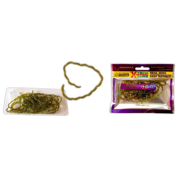 Силиконовые приманки Kosadaka SoftWorm2Fмм 20шт OD