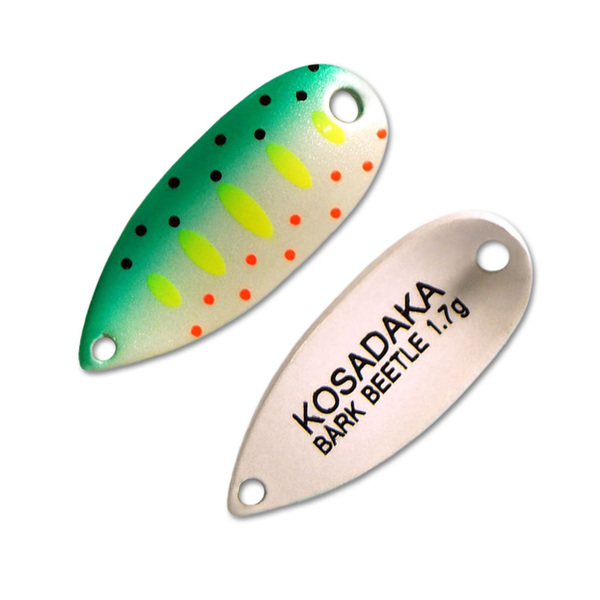 Колеблющаяся блесна Kosadaka Trout Police Bark Beetle 23мм 1.7гр F18