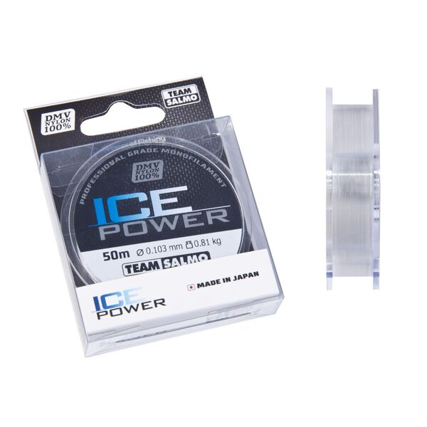 Зимняя леска Salmo Team Ice Power 50м 0.1мм 0.813кг прозрачный