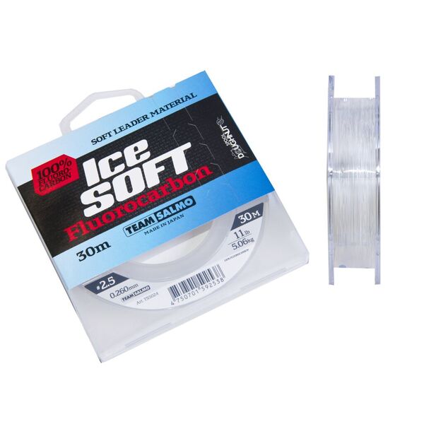 Зимний флюорокарбон Salmo Ice Soft Fluorocarbon 30м 0.26мм 5.06кг прозрачный