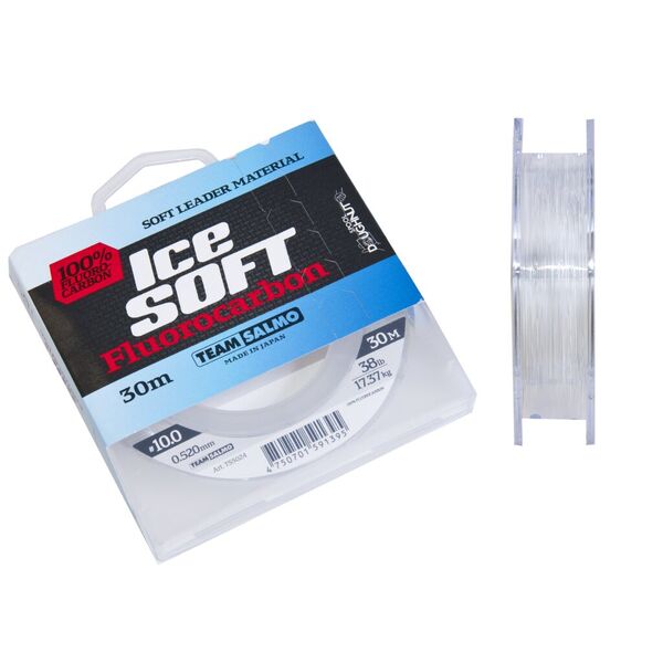 Зимний флюорокарбон Salmo Ice Soft Fluorocarbon 30м 0.52мм 17.37кг прозрачный