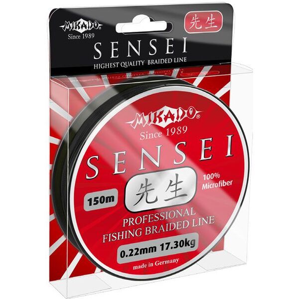 Плетеный шнур Mikado Sensei 150м 0.32мм 31.20кг black