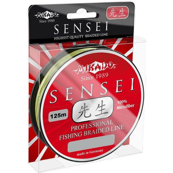 Плетеный шнур Mikado Sensei 125м 0.36мм 33.00кг green
