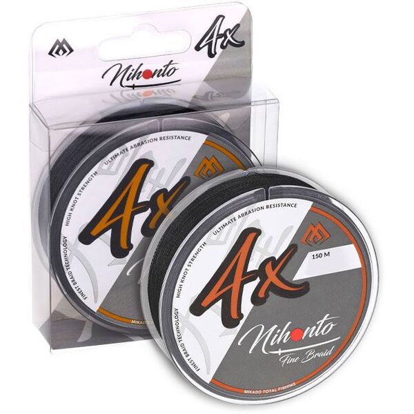 Плетеный шнур Mikado Nihonto Fine Braid 150м 0.18мм 14.40кг black