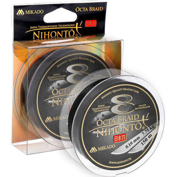 Плетеный шнур Mikado Nihonto Octa Braid 150м 0.30мм 29.90кг black