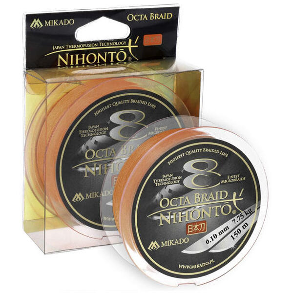 Плетеный шнур Mikado Nihonto Octa Orange 150м 0.30мм 29.90кг orange
